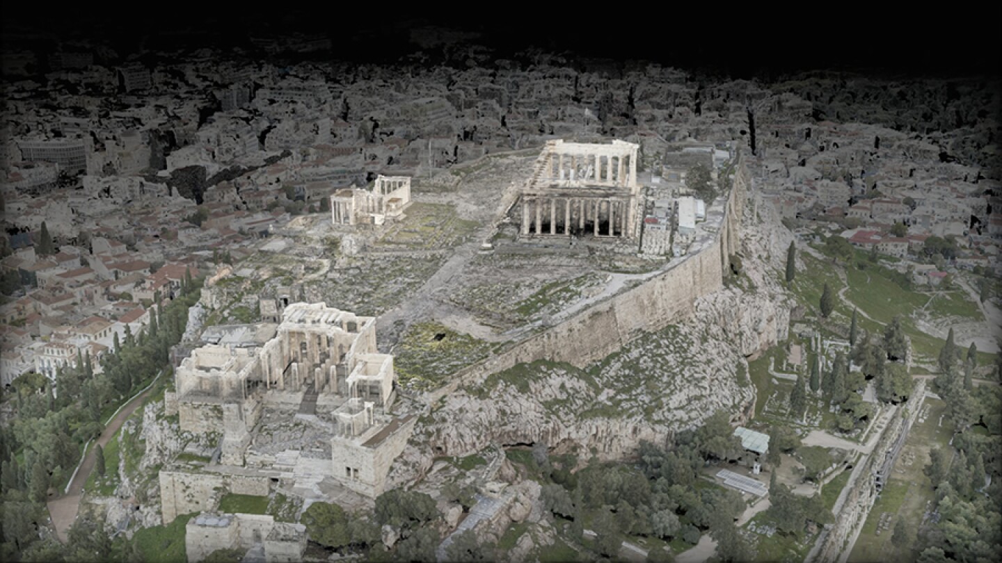 Scan of Athens, Greece.