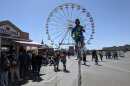 Juggler Mark Wilder entertaining guests at the San Diego County Fair, June 11, 2021.