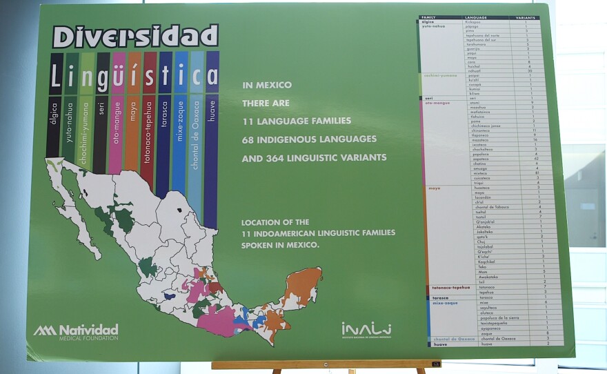 This map shows where Mexican indigenous languages originate. Triqui and Mixteco belong to the Oto-Mangue family, in the southwest of the country.