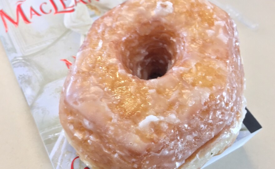 Nothing goes with a doughnut-croissant hybrid like a big steaming cup of coffee-champagne.