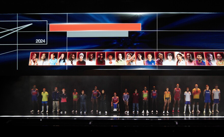 Elite athletes from around the world joined Nike to unveil the latest Nike Air footwear and team kits at the "Nike On Air" event at the Palais Brongniart in Paris earlier this month.