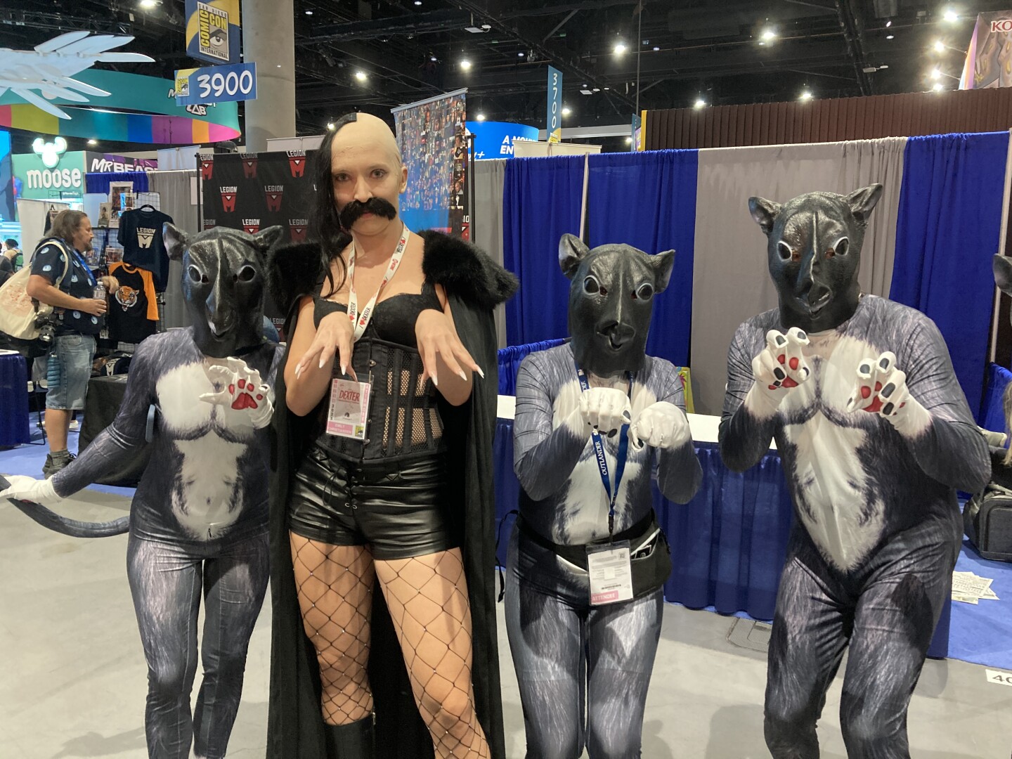 Comic-Con attendees put a playful twist on horror, cosplaying as a sultry spoof of "Nosferatu" on July 26, 2025.