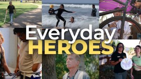 "Everyday Heroes" lead image graphic banner.