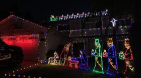 A nativity scene is displayed at a home in the San Carlos neighborhood, Dec. 14, 2020.