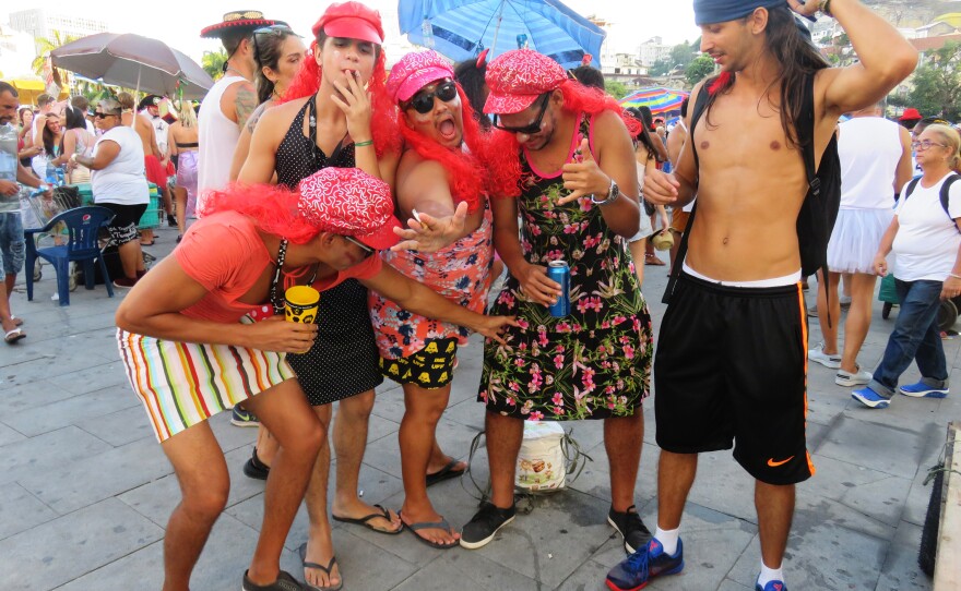 People party en masse during Brazil's Carnival this year.