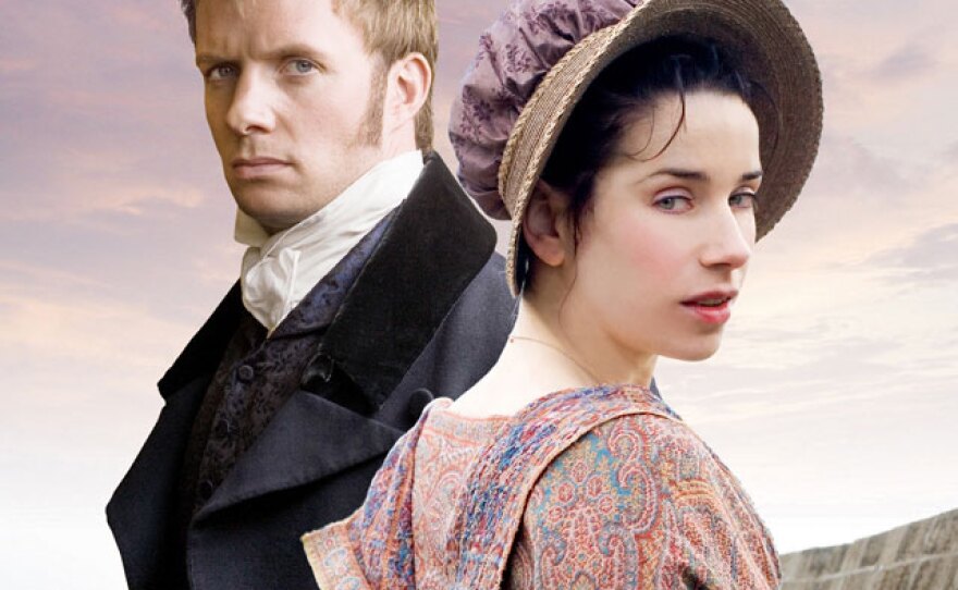 Sally Hawkins (right) appears as Anne Elliot, destined for spinsterhood at age 27 after being persuaded eight years earlier to refuse the proposal of dashing Captain Wentworth (Rupert Penry-Jones, left). Then chance brings them together again.