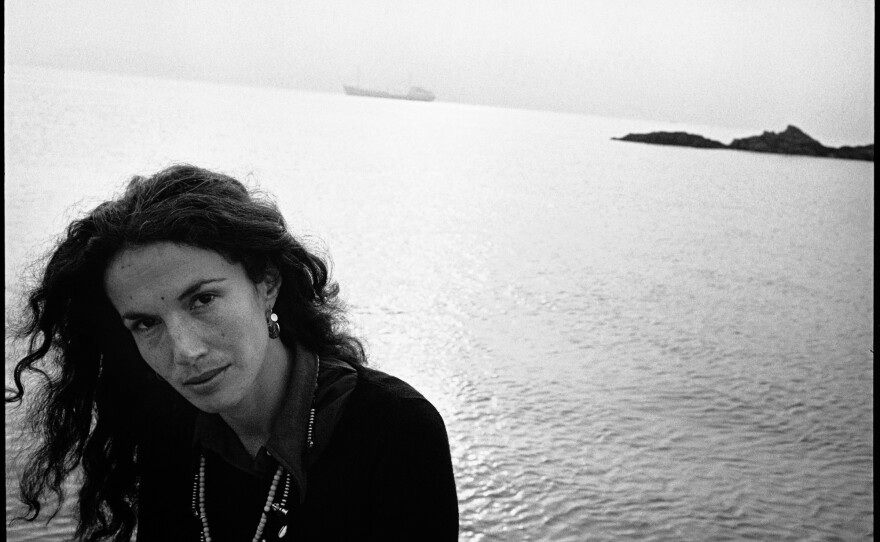Mary Ellen by the water, near Belfast, Northern Ireland, 1972.