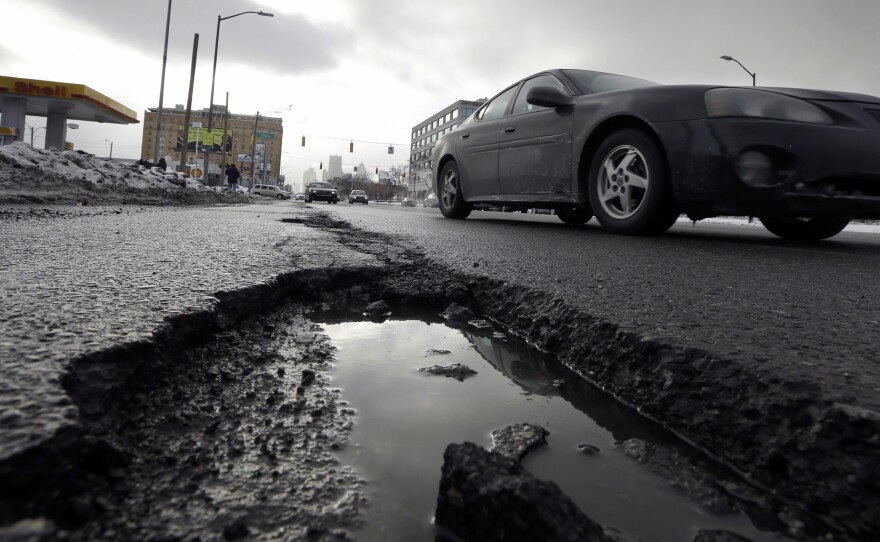 The American Society of Civil Engineers gives the nation's infrastructure a grade of C-minus on it's quadrennial infrastructure report card. Many of the country's roads, bridges, airports, dams, levees and water systems are aging and in poor to mediocre condition.