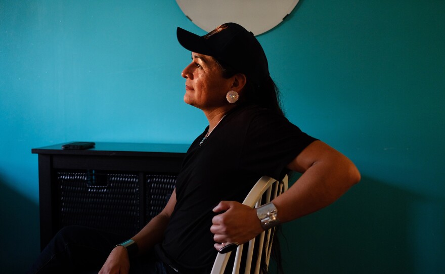 "In the Navajo culture, it's a matriarchal society. And with the matriarch, which is my grandmother, once she passes, the next holder is a two-spirit individual; it's usually a male/female, an individual like me," says Travis Goldtooth, who is part of the Navajo Nation. Goldtooth's two-spirit drag name is Buffalo Barbie. Photographer Matika Wilbur says she was moved by Goldtooth's "loving nature."