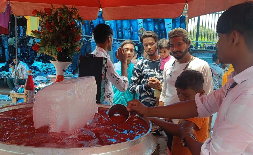 Abdul Wahid has been serving Rooh Afza to customers in Old Delhi for more than 15 years.