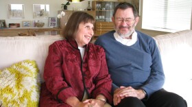Ina and Irwin Rubinstein in their apartment at Vi, La Jolla