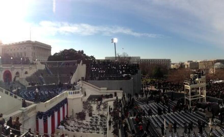 The Capitol early on Inauguration Day.