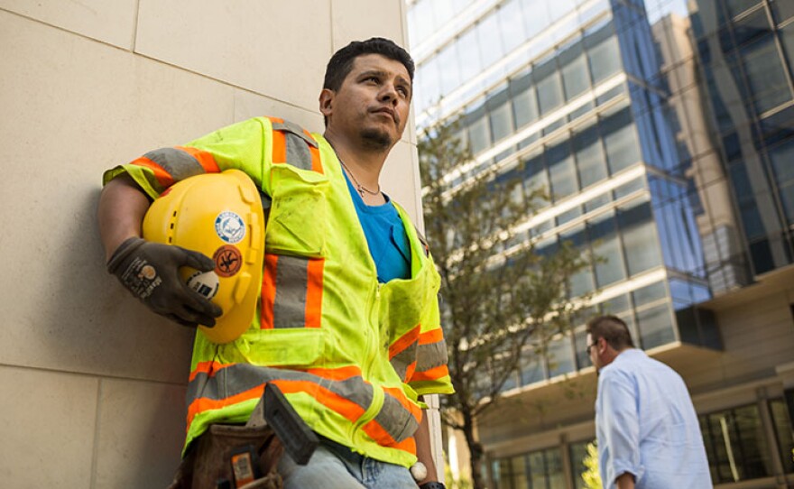Christian, a construction worker, activist and DACA recipient in Texas.