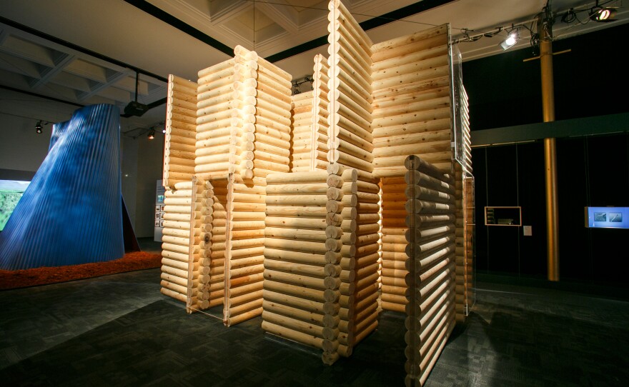 Another home in the Five Nordic Houses exhibit was created by the Norwegian architecture firm Jarmund/Vigsnaes.