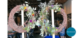 Patchwork Mother's Day Air Plant Wreaths Craft Workshop