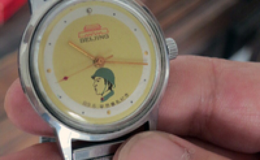 This watch is one of several souvenirs Chen was presented with for his role in the crackdown. He gave the watch a friend, feeling it was tainted, but it was eventually returned to him.