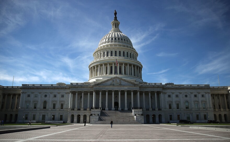 The U.S. Capitol on October 11, 2016. An MIT project distorted photos of the capitol building and other famous sites using an artificial intelligence algorithm to make horror images.