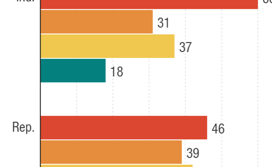 Likely voters were asked what are the most important issues when deciding who to vote for in the election for U.S. Senate.