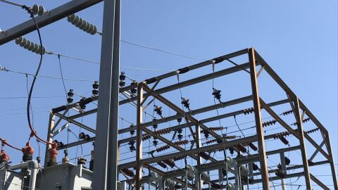 Power lines at an SDG&E facility in North Park are seen here on Sept. 26, 2017.