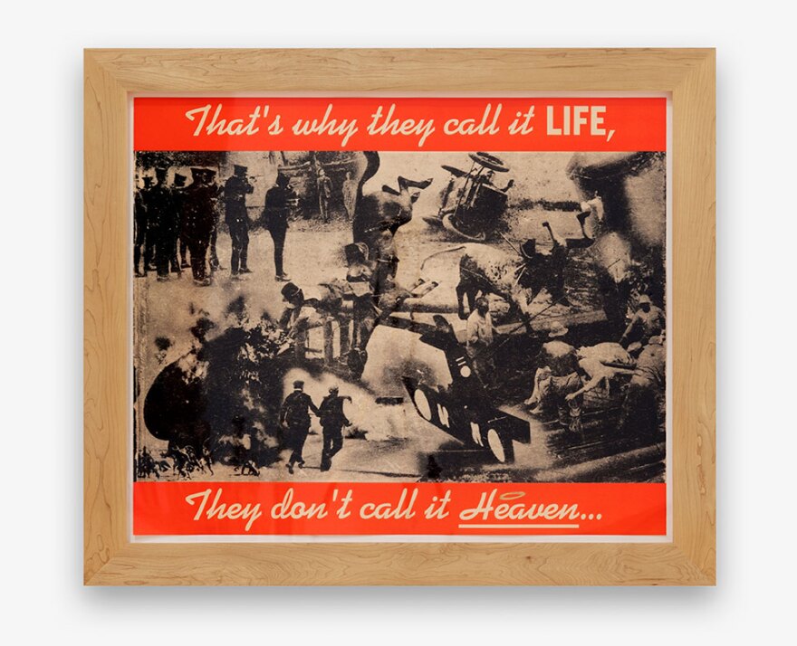 "Montage of Disasters" by Alexis Smith is shown in an undated photo. The work is currently installed and on view at the Museum of Contemporary Art San Diego in La Jolla.