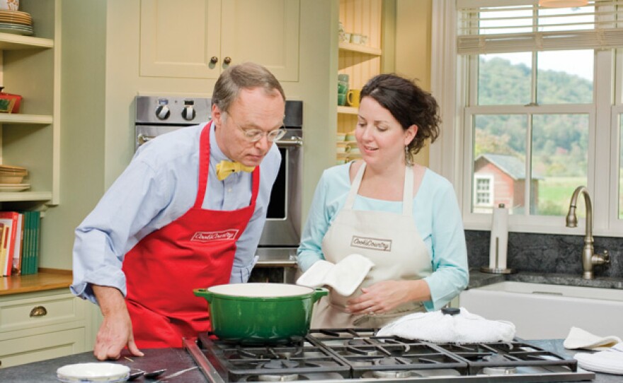 Host Chris Kimball with test cook Erin McMurrier. The Daytime Emmy®-nominated COOK'S COUNTRY provides home cooks with foolproof regional recipes and cooking techniques.