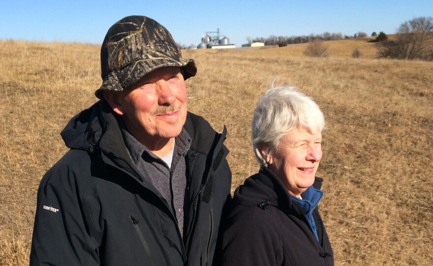 Bill and Susan Dunavan have resisted TransCanada's plans to build the pipeline on their 80 acres of land.