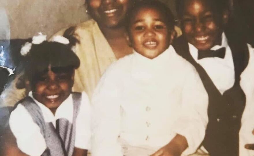 Jeanette Taylor and her three oldest children.