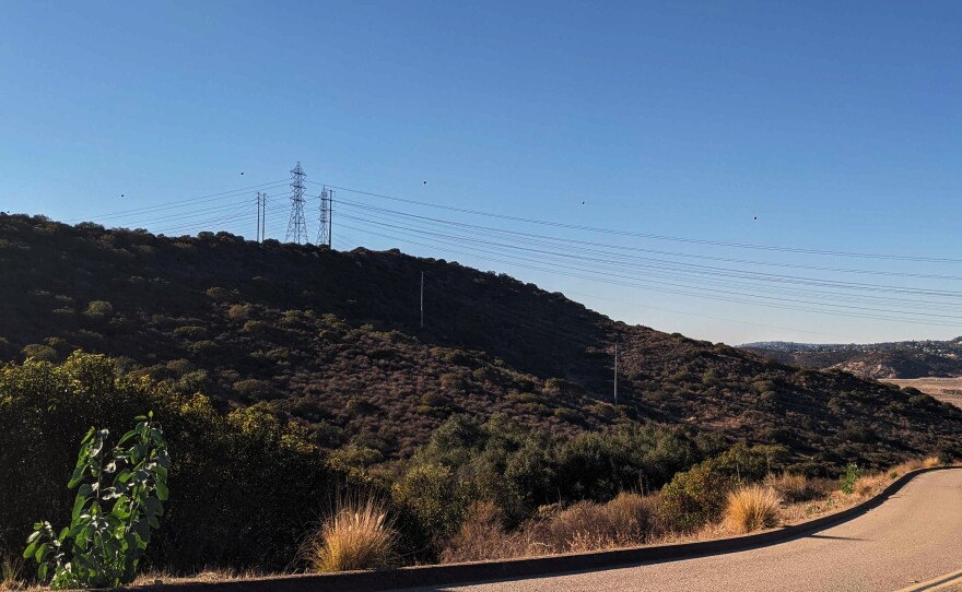 Power lines in Spring Valley are shown in this file photo taken Nov. 15, 2020.