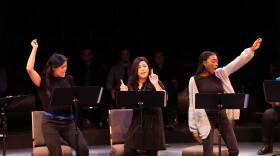 In the 2019 installment of The Old Globe's Powers New Voices Festival, Reanne Acasio, Carol Cabrera, and Alexandra Slade participate in the Community Voices reading. This 2021 festival will take place virtually.