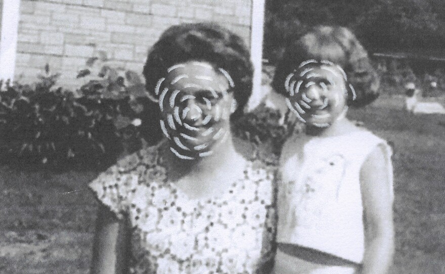 "In this work I explore eroding memory. Here, my grandmother, who battled with dementia, remembers the relationship with her daughter (my aunt) but mistook me for her when she momentarily lost recognition of my face. I became unknown but familiar," writes Amy Parrish in an Instagram post about her project "Check the Mail for Her Letter."
