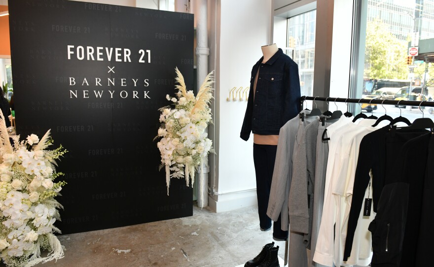 Forever 21 and Barneys New York, both bought out of bankruptcy by Authentic Brands Group, produced a joint collection this year.