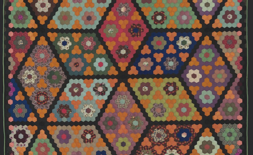 A photo of a quilt that will be on display during the San Diego Museum of Art's Quilts and Color exhibit.