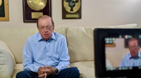 Creed Taylor sits for an interview, set to be included in a forthcoming documentary on the producer's life.