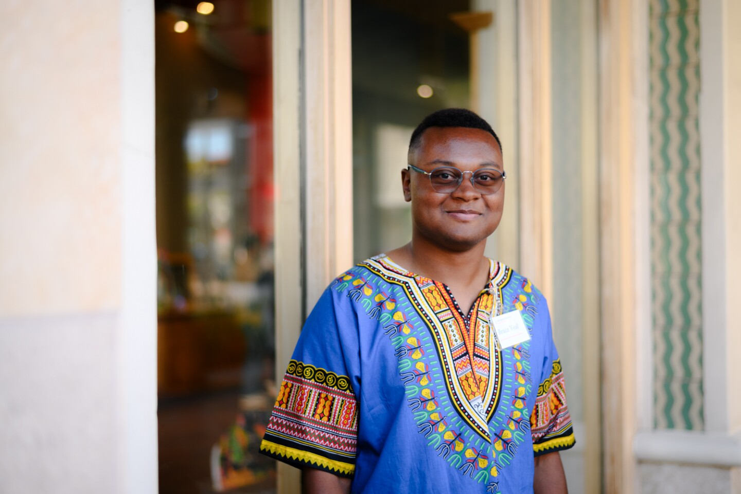 Bruce Veal of the San Diego Art Directory stands for a portrait during a Juneteenth celebration of Black art organized by Liberation Through Art and the Directory at the Chula Vista Public Library in Otay Ranch on June 21, 2024.
