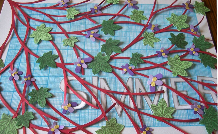 A<em> Spill Simmer Falter Wither</em>-inspired papercut. See more of Baume's artwork <strong><a href="https://sarabaume.wordpress.com/ssfw/">on her blog</a>.</strong>