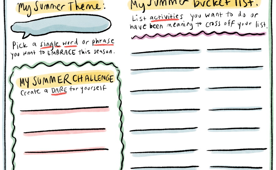 Print out our worksheet here, fill it out and stick it on your fridge to keep you accountable. Or take a screenshot and post it to Instagram (don't forget to tag @NPRLifeKit!).