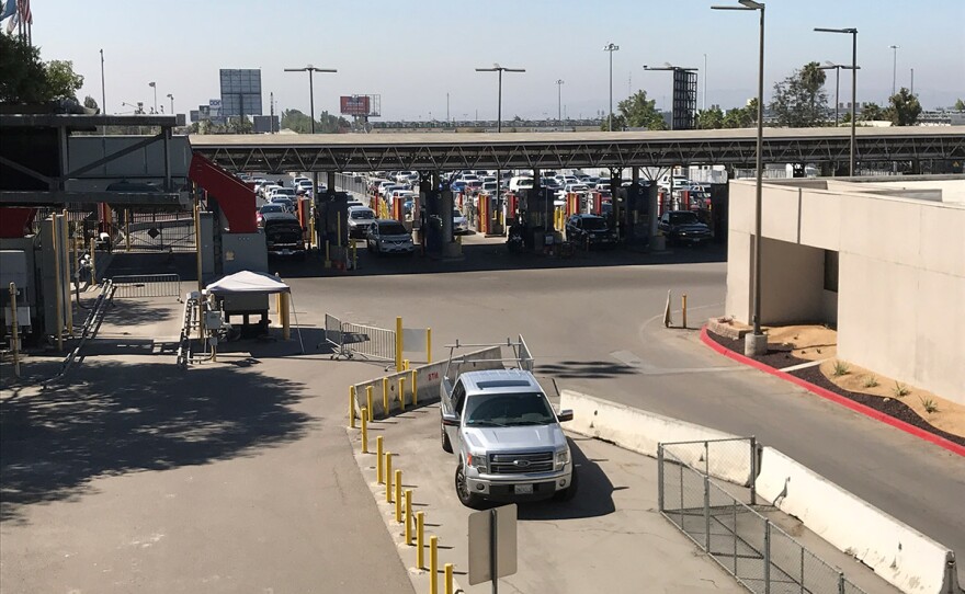 Cars enter the Otay Mesa Port of Entry, Aug. 15, 2019.