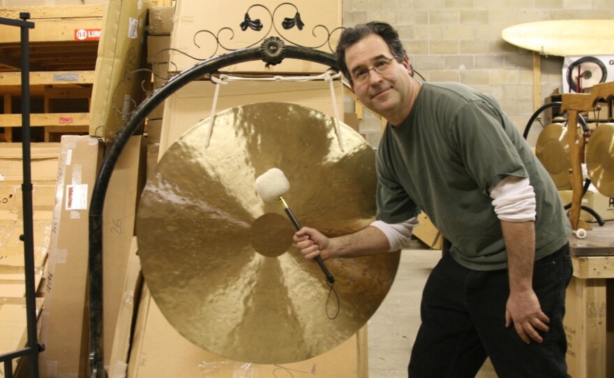 Comedy writer Andrew Borakove left California for Lincoln, Neb., to sell gongs.