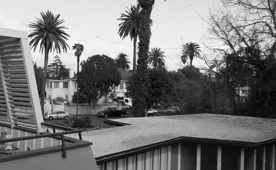 The back of a home in LaFayette Square designed by Williams and built in 1954 for Mrs. Pearl and Mr. J.P. Taylor, whose granddaughter Lauran Smith lives there now. Smith suspects that her grandparents asked their lighter-skin friend, who could have passed for white, to purchase the land on their behalf before racially restrictive covenants were deemed unenforceable.