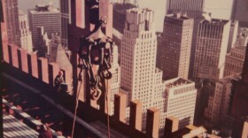 Word Trade Tower under construction in Manhattan around 1970. 