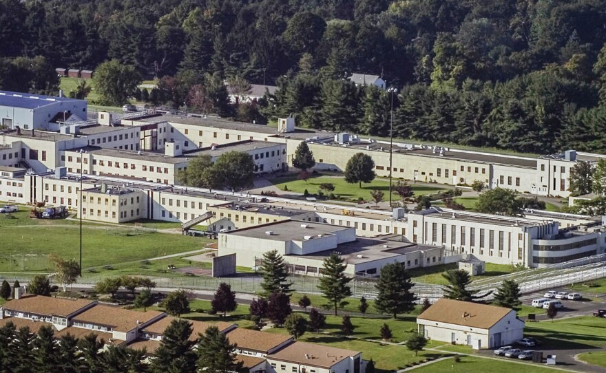 An aerial view of the Danbury, Conn., Federal Correctional Institution in 2004.