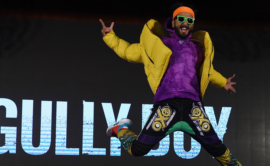 Ranveer Singh, one of the stars of the recent film Gully Boy, at a publicity event in Mumbai on Jan. 9, 2019. The film has put a spotlight on Indian hip-hop, to the chagrin of some working in it.
