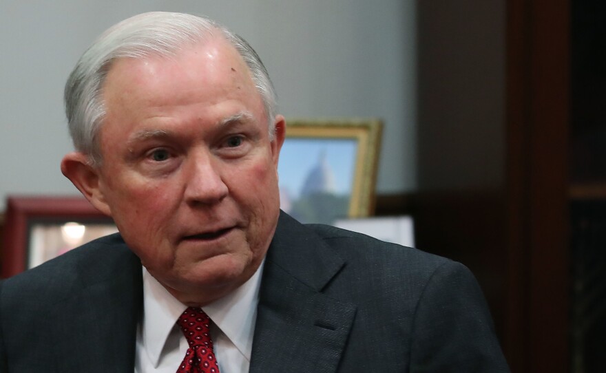 Attorney General nominee Sen. Jeff Sessions, R-Ala., attends a meeting on Capitol Hill in November 2016.