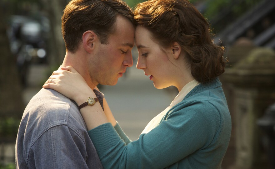 In Brooklyn, a young woman (Saoirse Ronan) finds herself torn between two countries and two men, played by Emory Cohen (pictured) and Domhnall Gleeson.