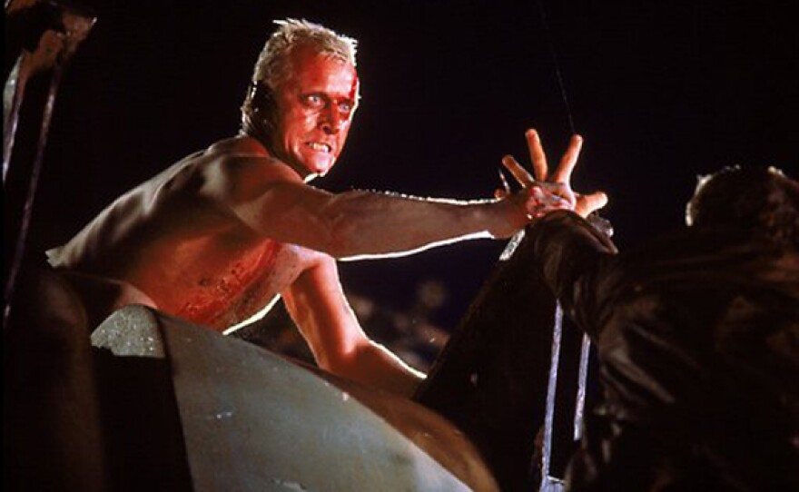 Rutger Hauer as the replicant Roy Batty in "Blade Runner."
