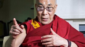 The Dalai Lama during a visit to Southern California on Saturday. The exiled Tibetan spiritual leader is visiting the U.S. and met last week with President Obama.