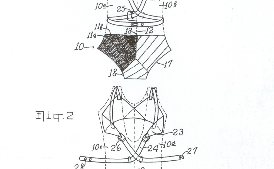 Schiaparelli invented a built-in bra to be used in bathing suits.