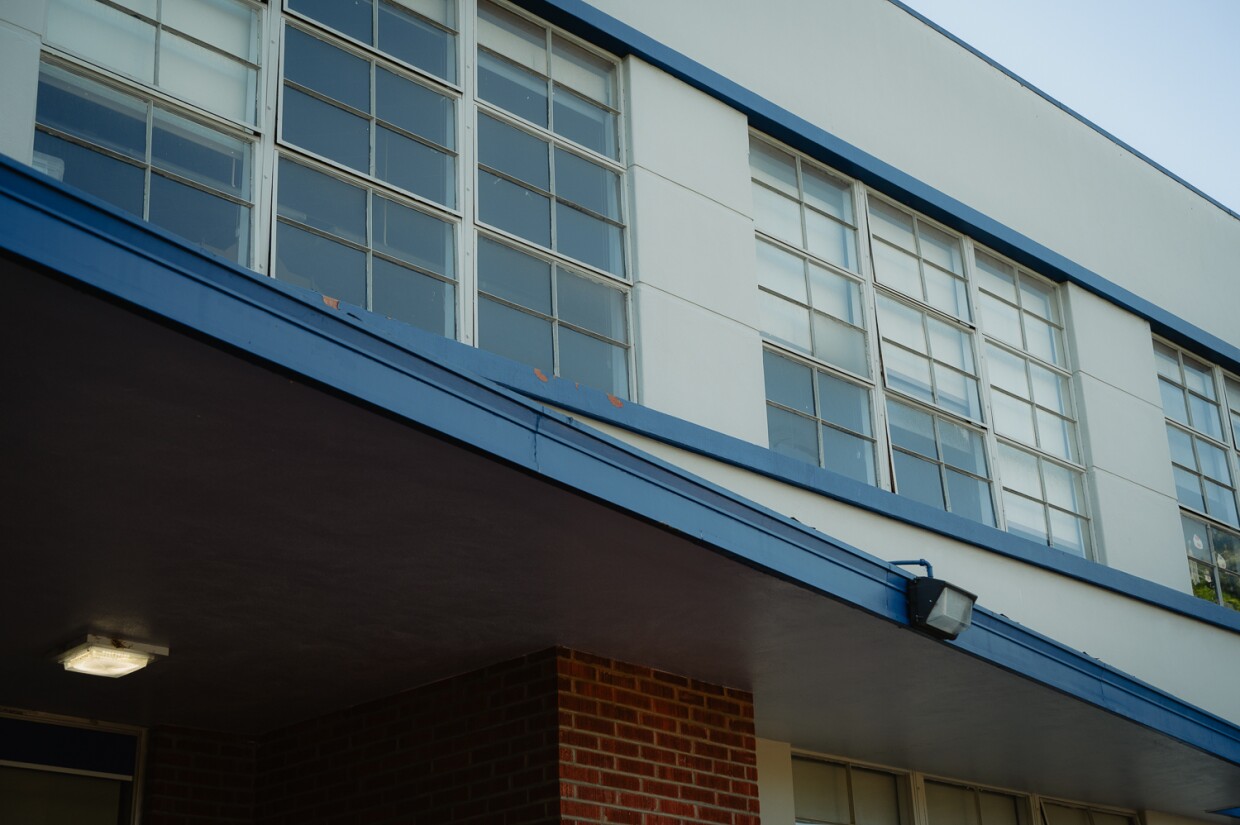 The front wall of Chula Vista High School is pictured on Oct. 10, 2023.