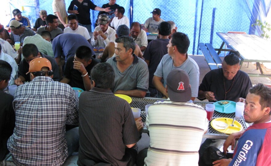 The Center for Deported Migrants (Centro para Atención a los Migrantes Deportados) is a religious charity in Nogales, Sonora, Mexico, that feeds people who've just been deported.