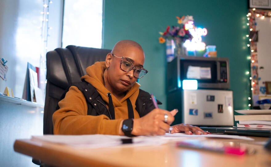 Chanea Bond teaches composition and American literature classes at Southwest High School in the Fort Worth Independent School District in Texas. Bond has banned AI from her classroom; swapping computers for pencils and paper — lots of paper.